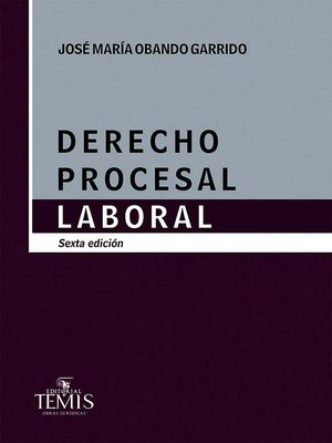 cover image of Derecho procesal laboral